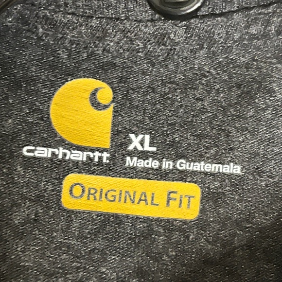 Carhartt Spell out long sleeve gray orange XL. 11-B - Picture 4 of 4
